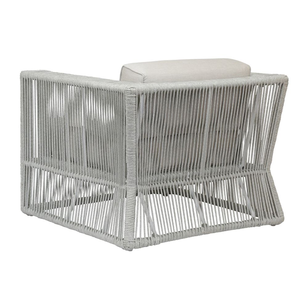 Outdoor Lounge Chairs Miami Club Chair in Echo Ash w/ Self Welt