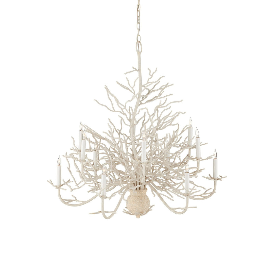 Seaward Large White Chandelier