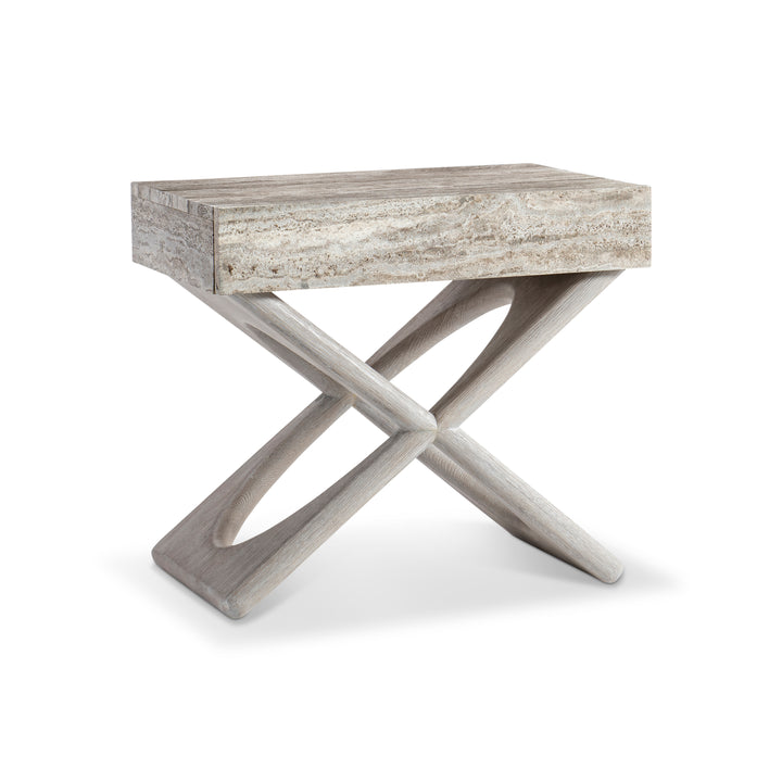 Sereno Travertine Nightstand
