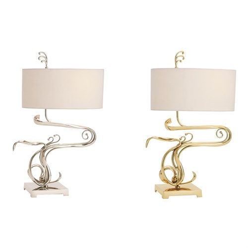 Fete Table Lamp-Brass