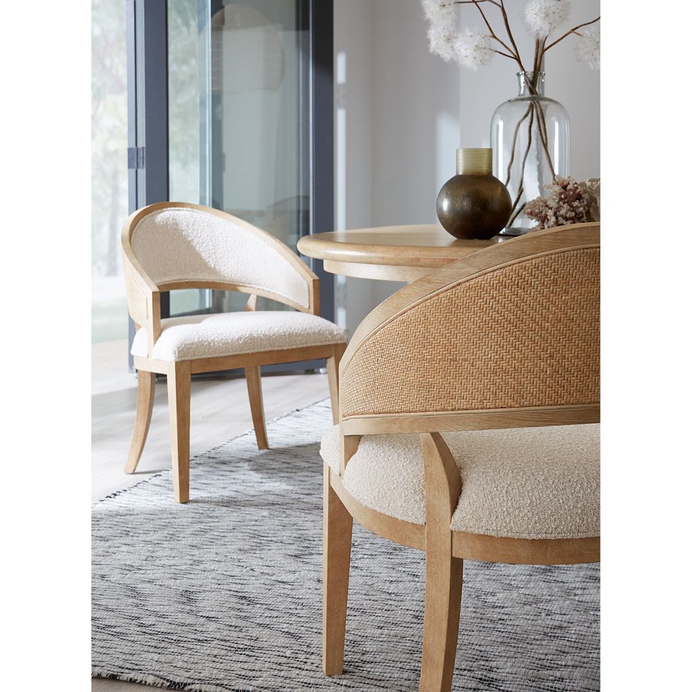 Dining Chairs Retreat Cane Barrel Back Chair - Light Wood