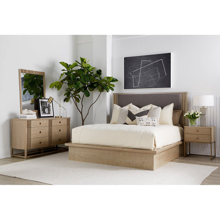 North Side Queen Panel Bed - Brown