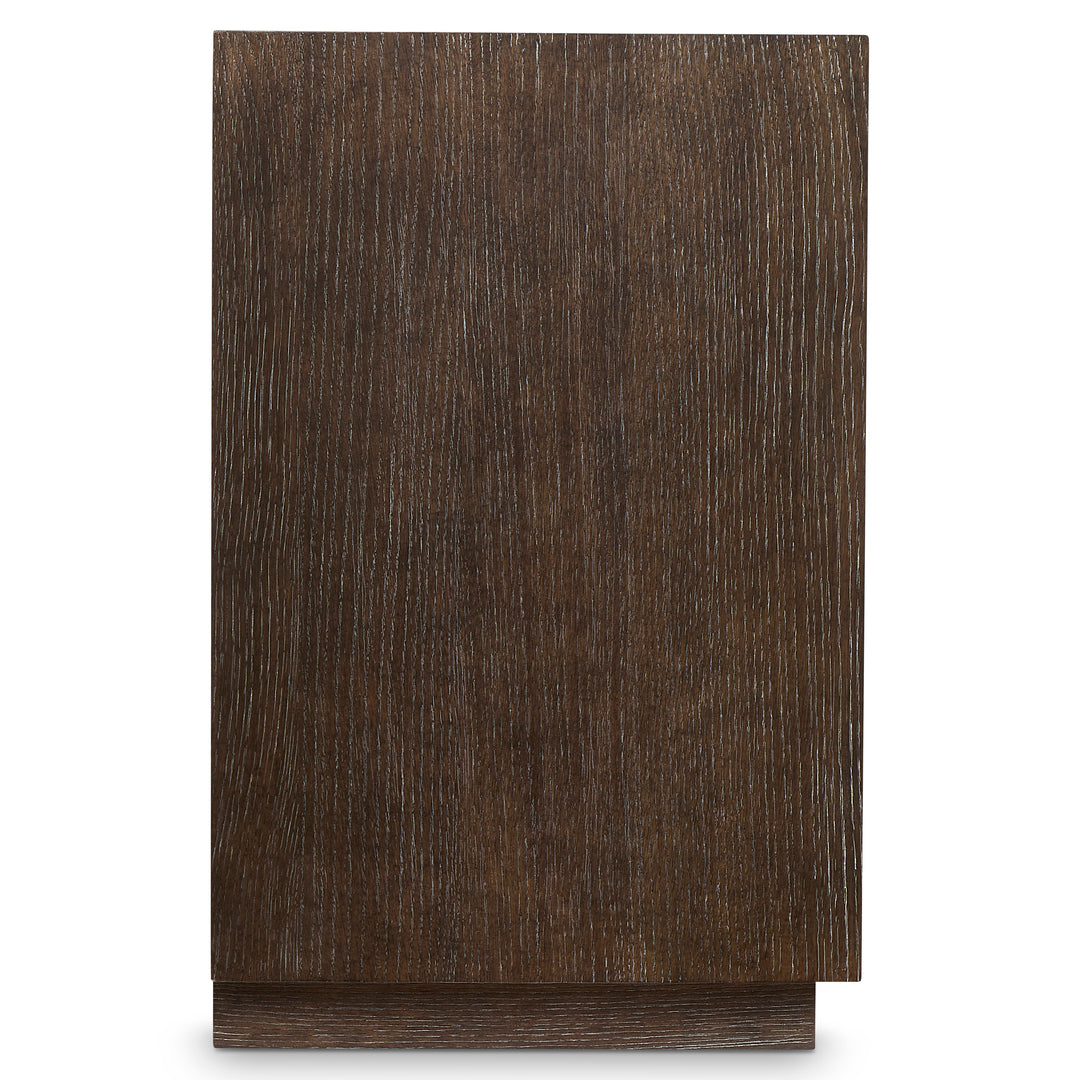 Linea Entertainment Console in Cerused Charcoal Finish