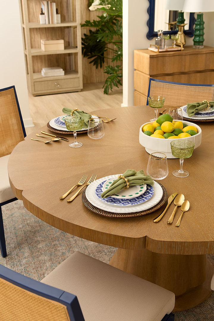 York Dining Table, Almond