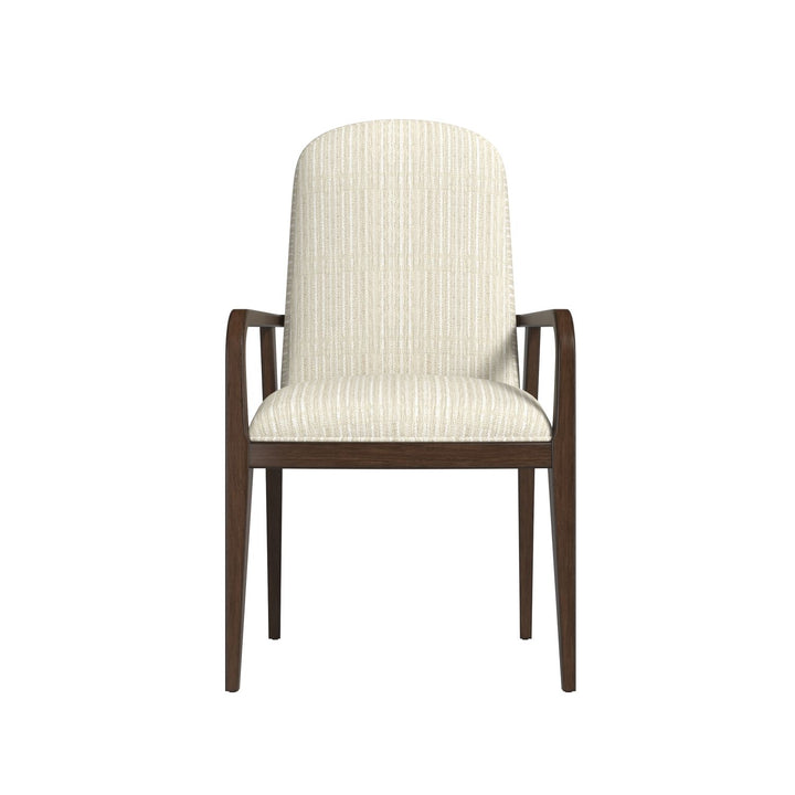 Verge Upholstered Arm Chair — Handcrafted Walnut