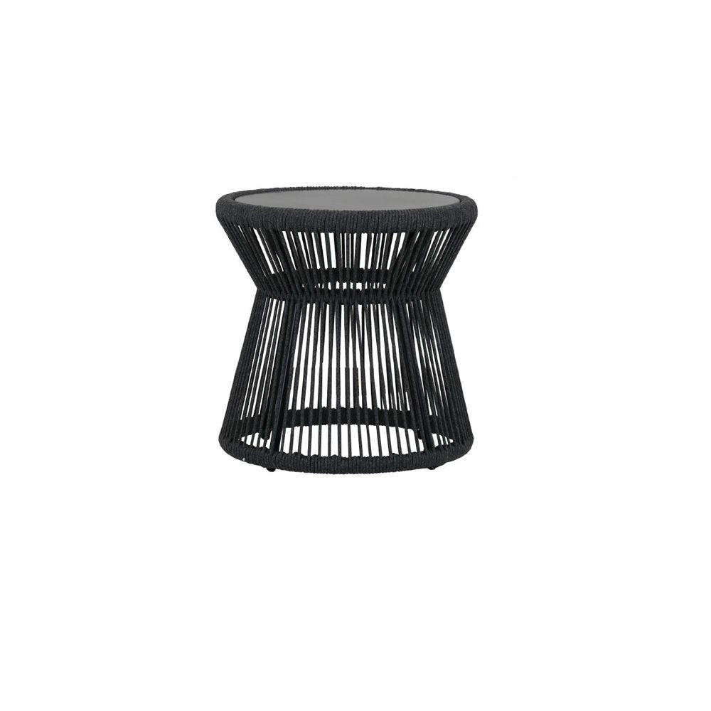 Outdoor Side Tables Milano End Table w/ 20" Honed Absolute Granite Insert Top