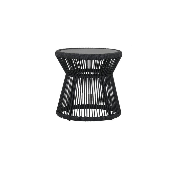 Outdoor Side Tables Milano End Table w/ 20" Honed Absolute Granite Insert Top