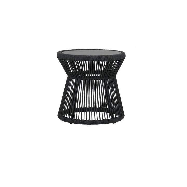 Outdoor Side Tables Milano End Table w/ 20" Honed Absolute Granite Insert Top