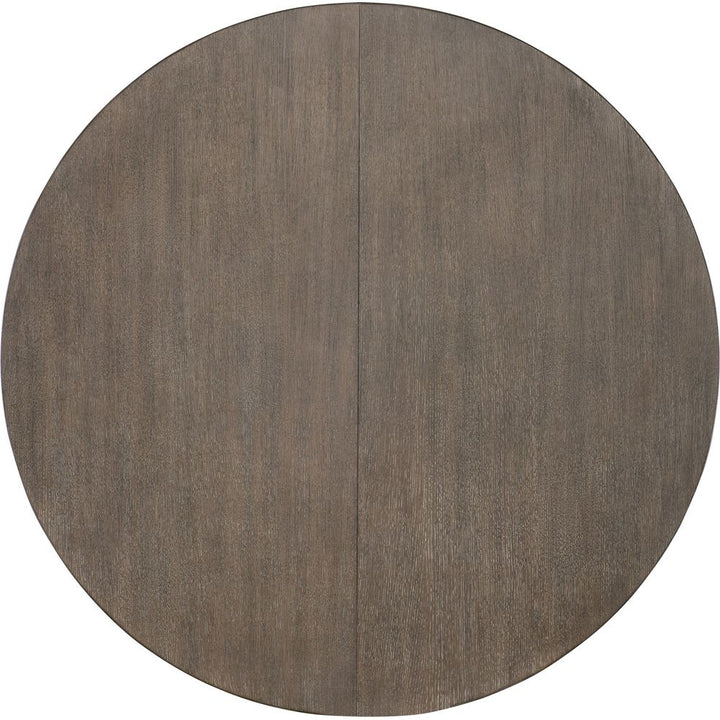 Dining Tables Modern Mood Round Dining Table with 1-18in Leaf - Dark Wood