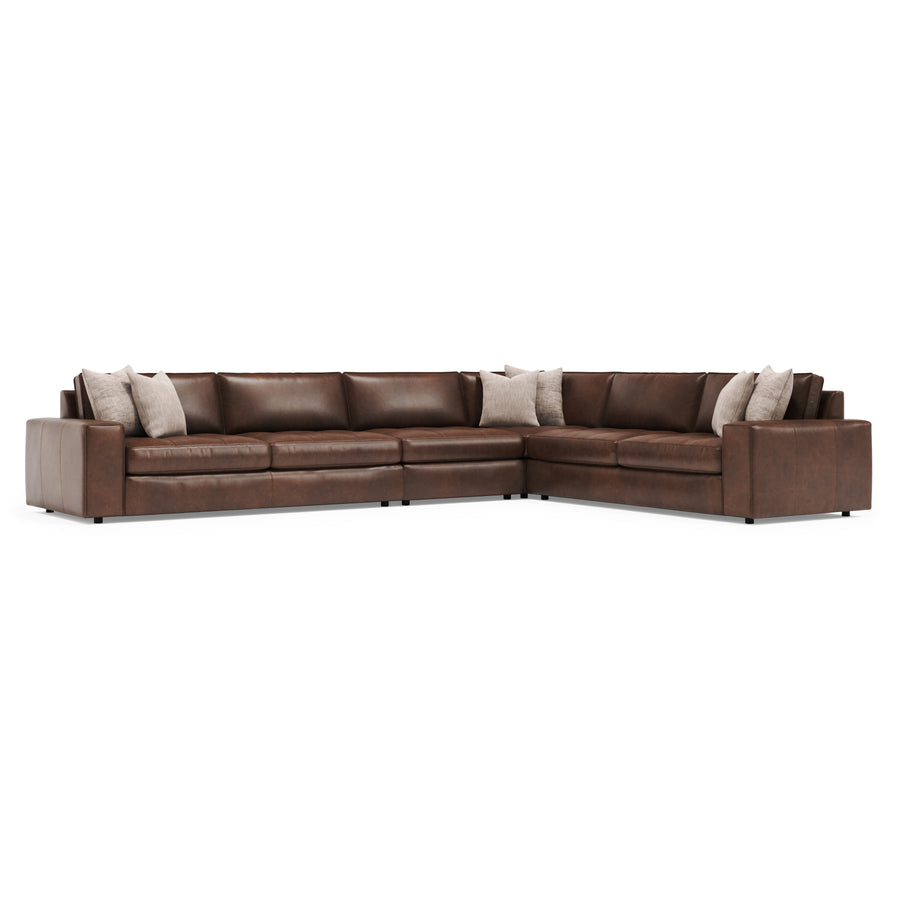Nest 4-Piece Leather Sectional