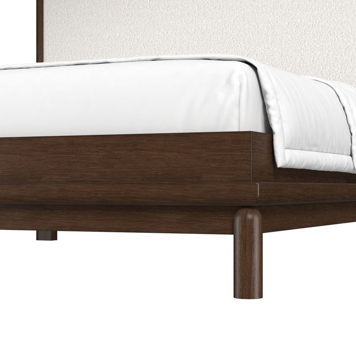 Verge King Upholstered Bed — Handcrafted Walnut