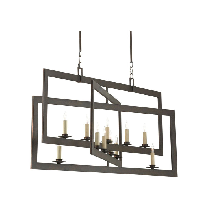 Middleton Bronze Rectangular Chandelier