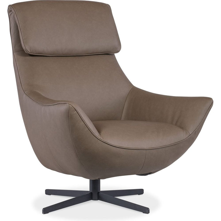 Lounge Chairs Hughes Swivel Chair - Brown