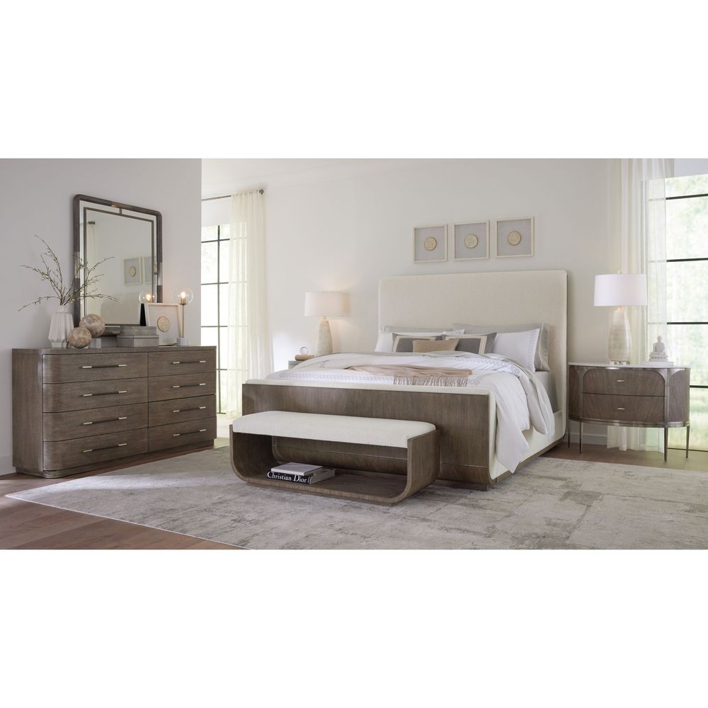 Nightstands Pulse Two Drawer T-Pull Nightstand - Dark Wood
