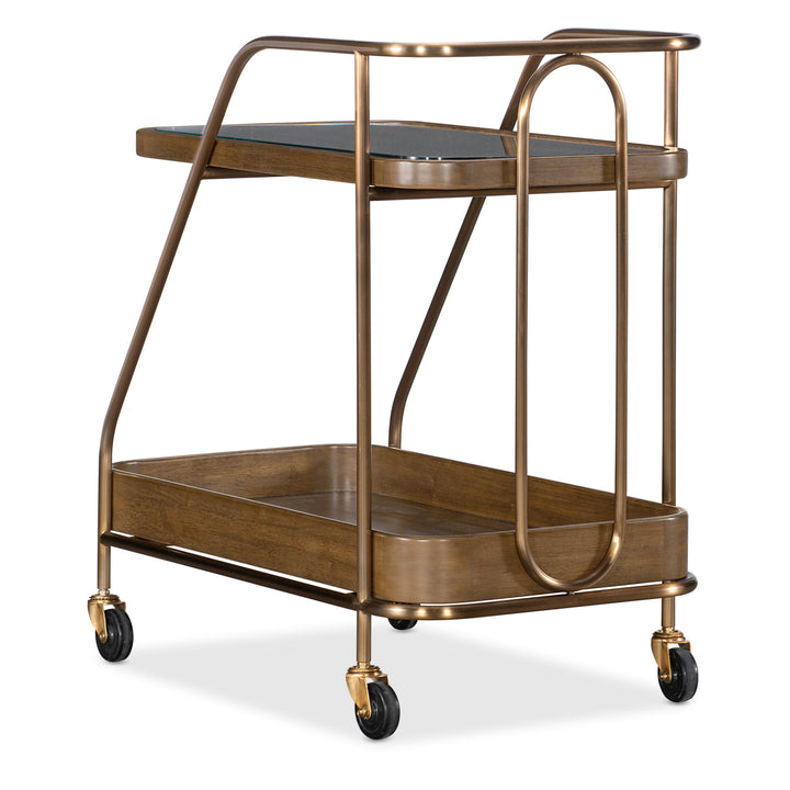 Commerce and Market Walnut Wine and Bar Cart - image 2