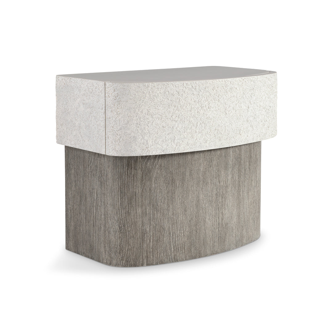 Monolith Faux Stone Nightstand
