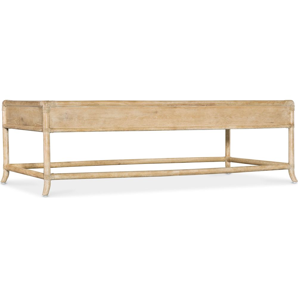 Coffee Tables Retreat Pole Rattan Cocktail Table - Light Wood