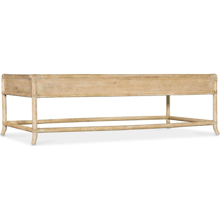 Coffee Tables Retreat Pole Rattan Cocktail Table - Light Wood