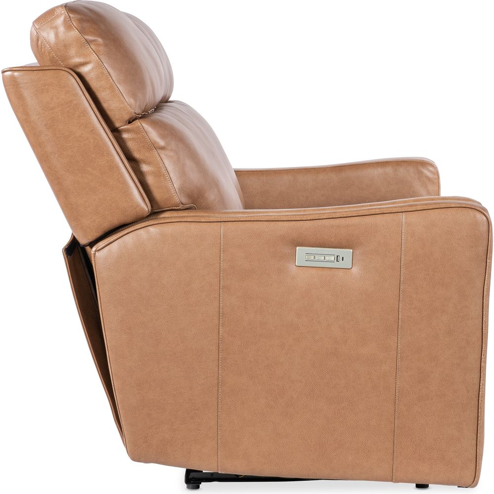 Twain Zero Gravity Power Loveseat w/Power Headrest and Lumbar - Brown