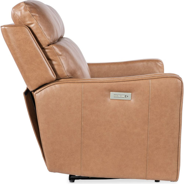 Twain Zero Gravity Power Loveseat w/Power Headrest and Lumbar - Brown
