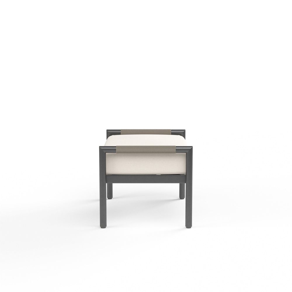 Outdoor Ottomans Pietra Ottoman in Echo Ash, No Welt