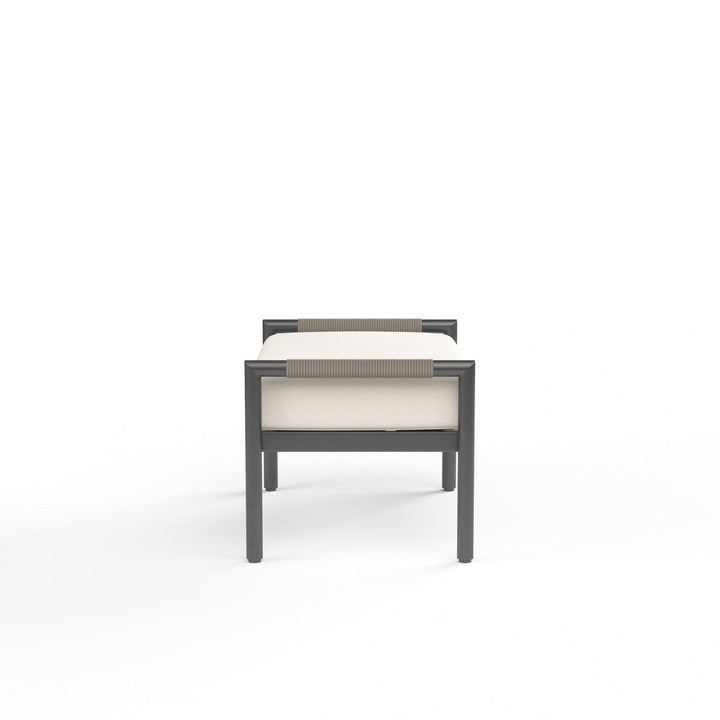 Outdoor Ottomans Pietra Ottoman in Echo Ash, No Welt