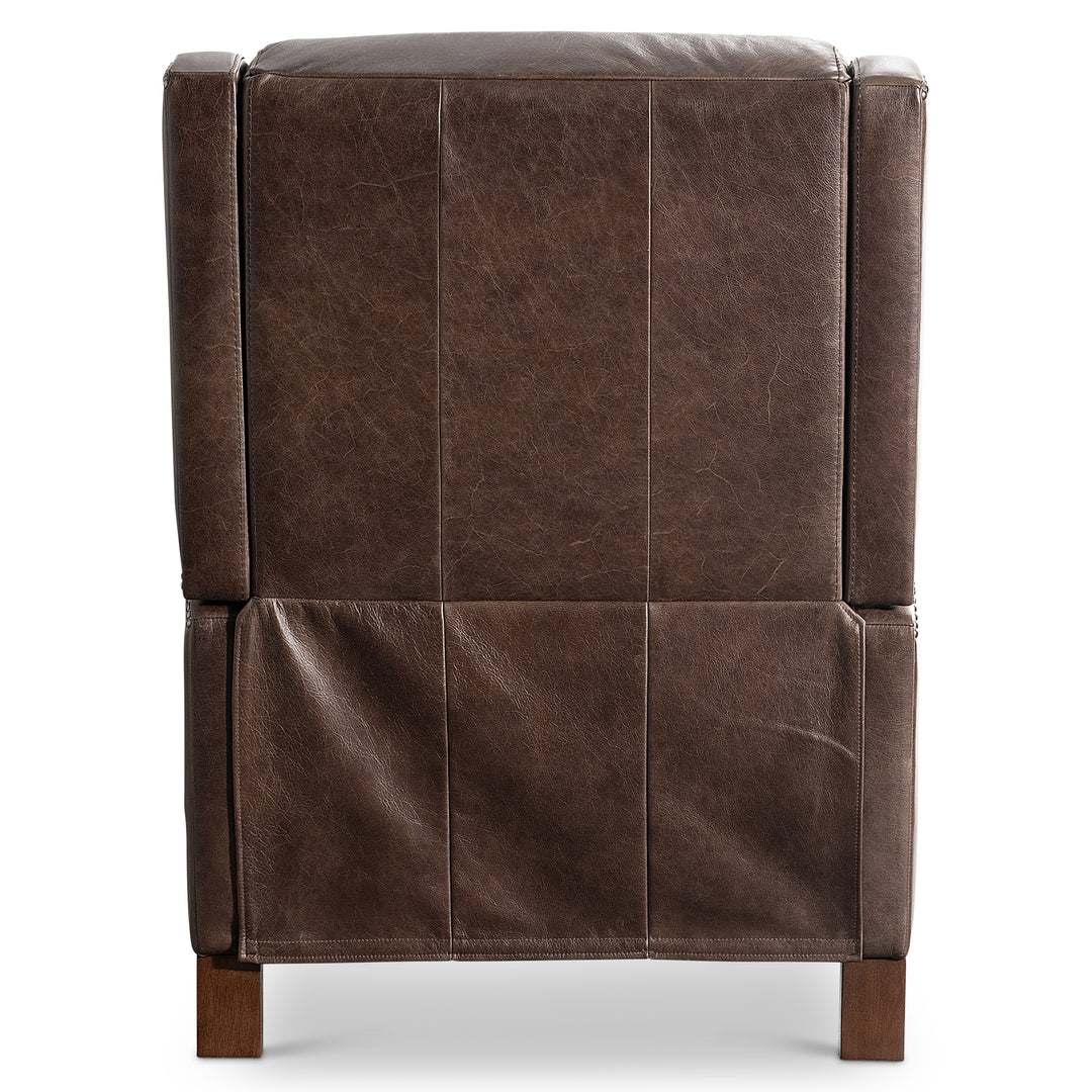 Landon Leather Recliner, Brown