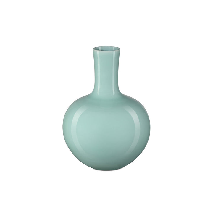 Celadon Medium Green Straight Neck Vase