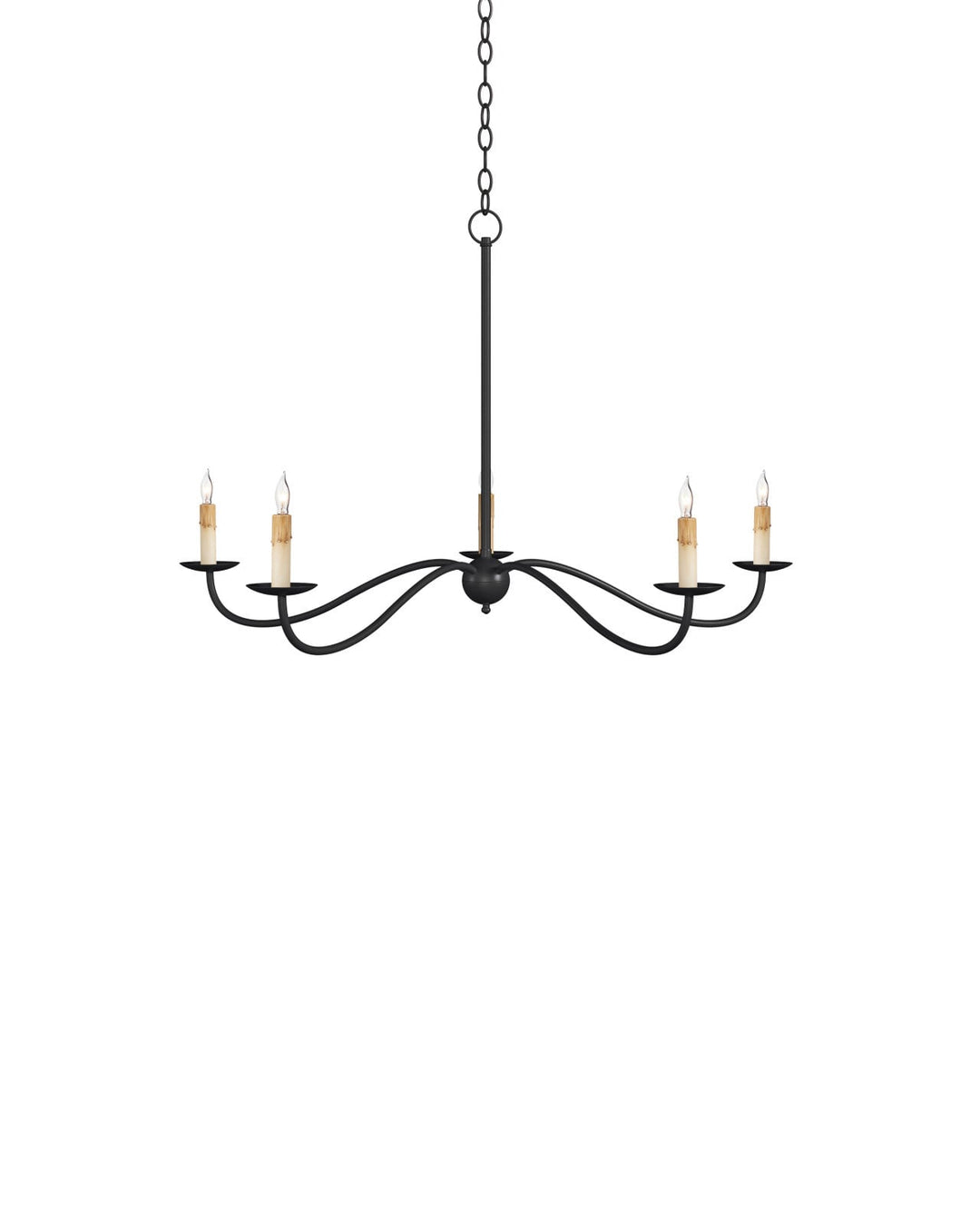 Chandeliers Saxon Small Black Chandelier
