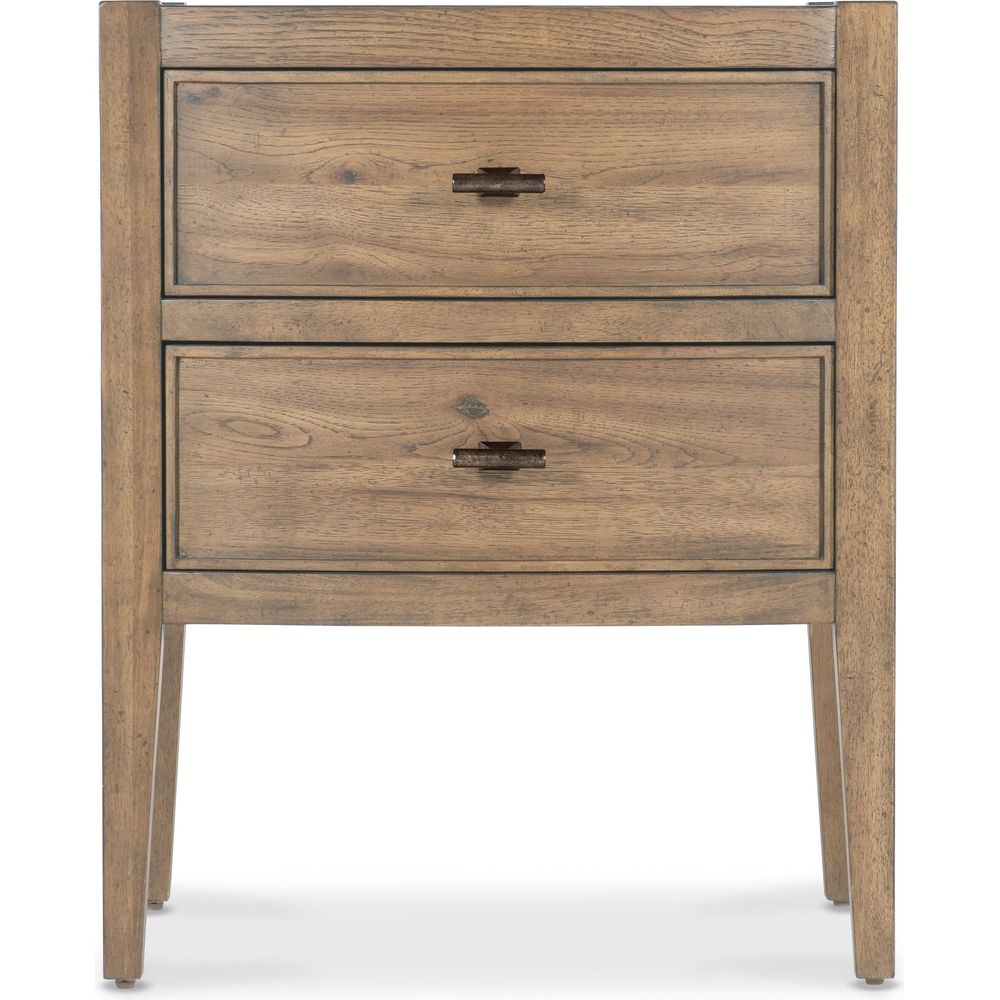 Nightstands Vineyard Row Two Drawer Nightstand - Light Wood