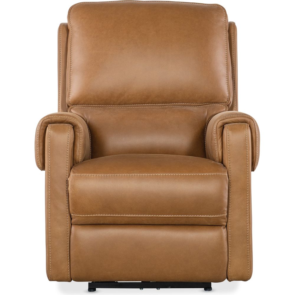 Lounge Chairs: Recliners Somers Power Recliner with Power Headrest - Brown