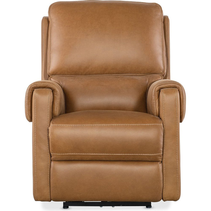 Lounge Chairs: Recliners Somers Power Recliner with Power Headrest - Brown