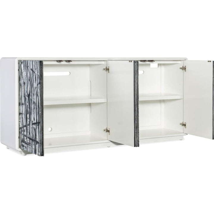 Sideboards & Credenzas Melange Graffitio Credenza - Whites/Creams/Beiges