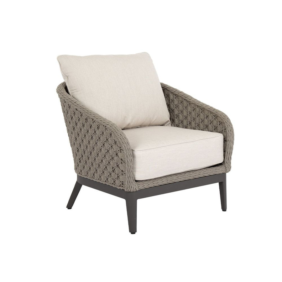 Outdoor Lounge Chairs Marbella Club Chair in Echo Ash w/ Self Welt