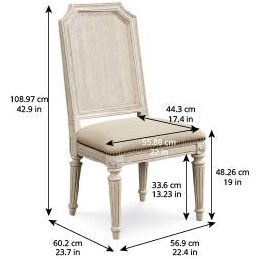 Arch Salvage Mills Side Chair (Purchase in qty of 2 required, priced individually) - Beige