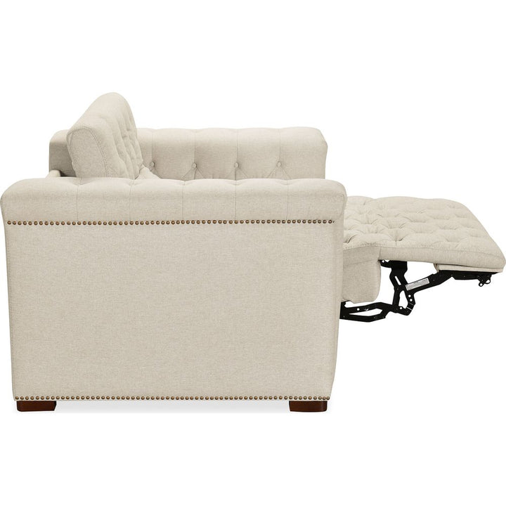 Savion Deux Power Recliner with Power Headrest - Beige