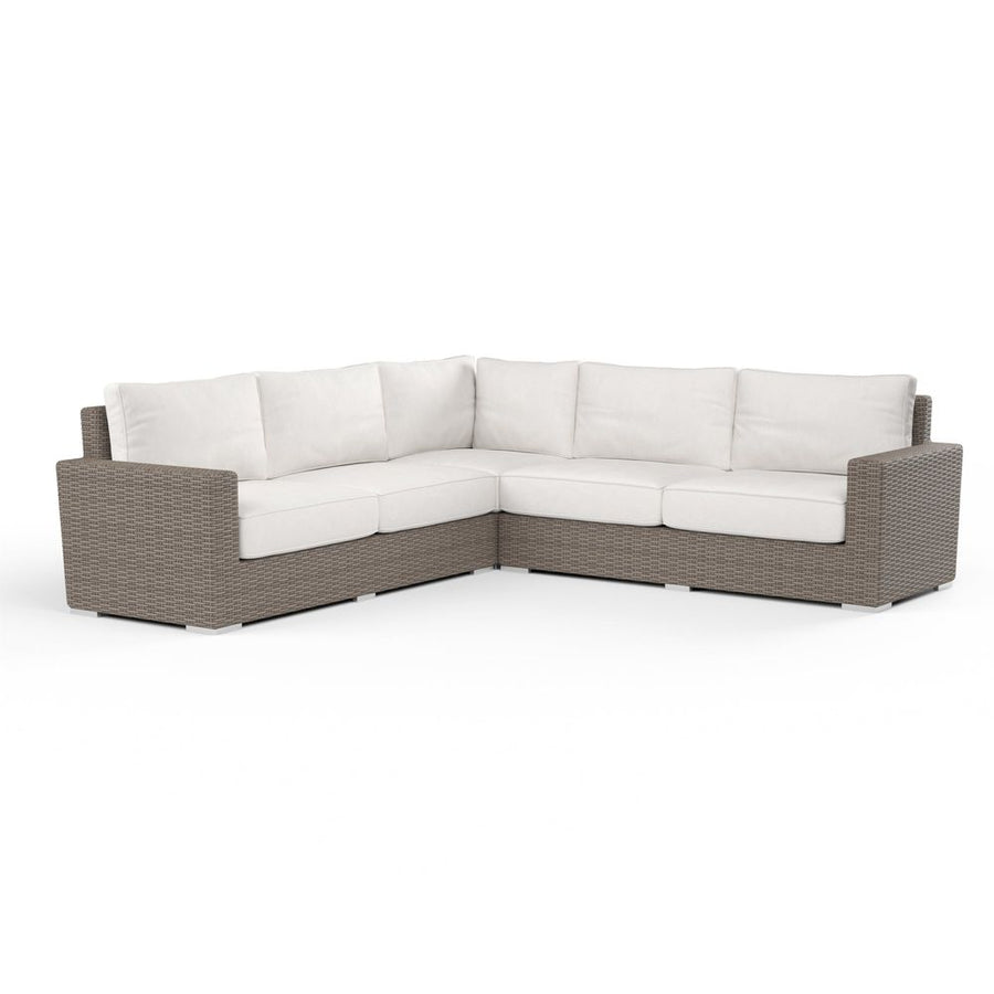 Outdoor Sofas and Sectionals Coronado Sectional in Canvas Flax w/ Self Welt