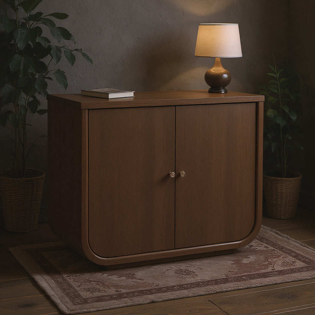 Verge Door Chest — Handcrafted Walnut