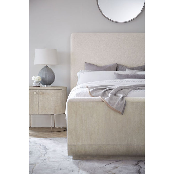 Modern Mood Upholstered Panel Bed - Light Wood