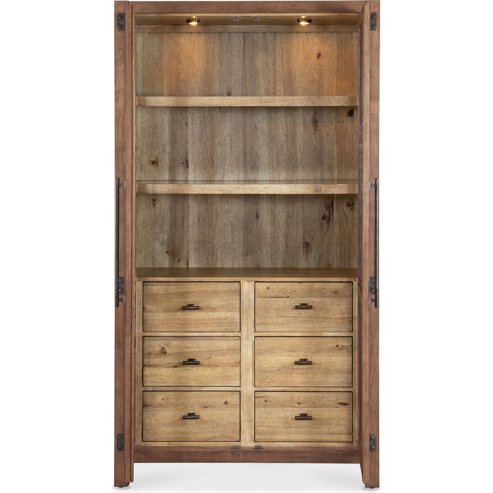 Cabinets & Curios Terrace Row Display Cabinet - Dark Wood