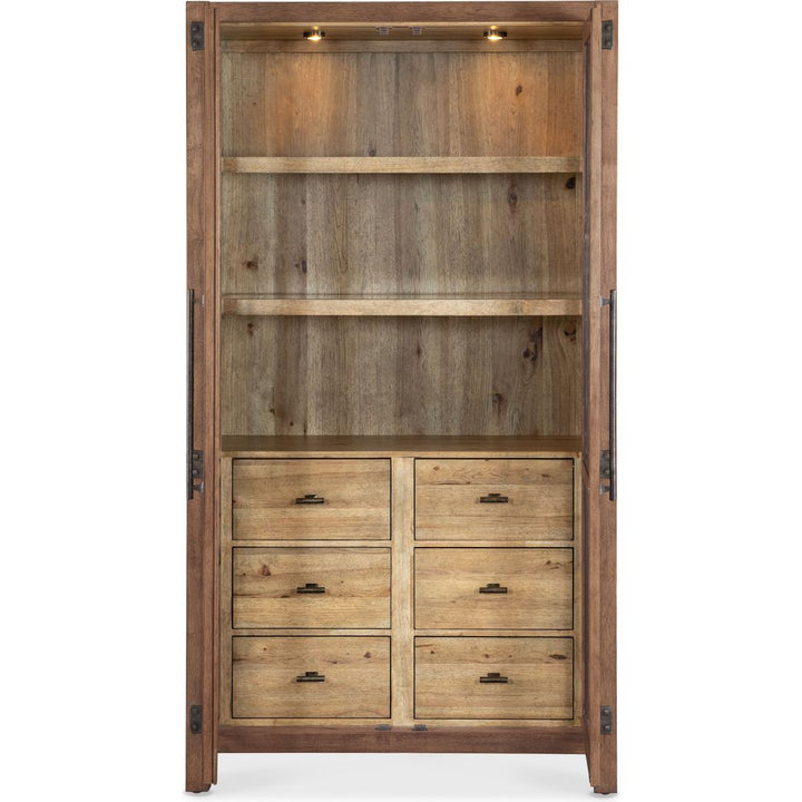 Cabinets & Curios Terrace Row Display Cabinet - Dark Wood