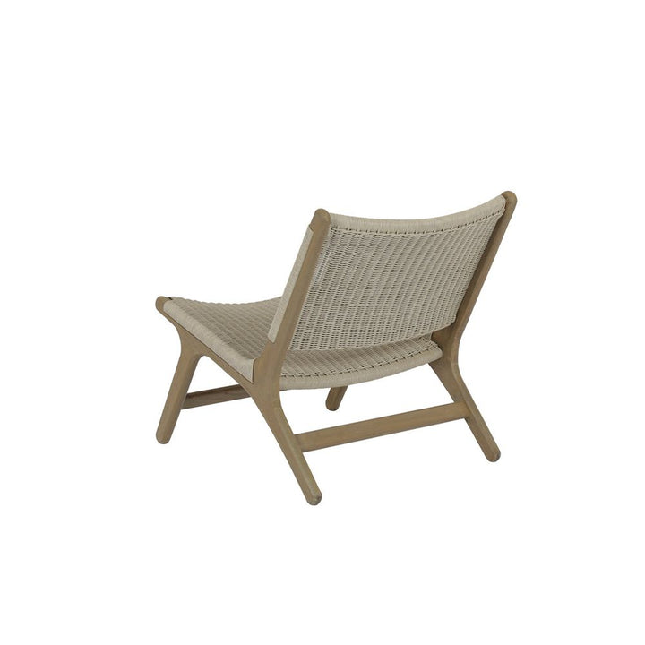 Outdoor Lounge Chairs Coastal Teak Cushionless Accent Chair
