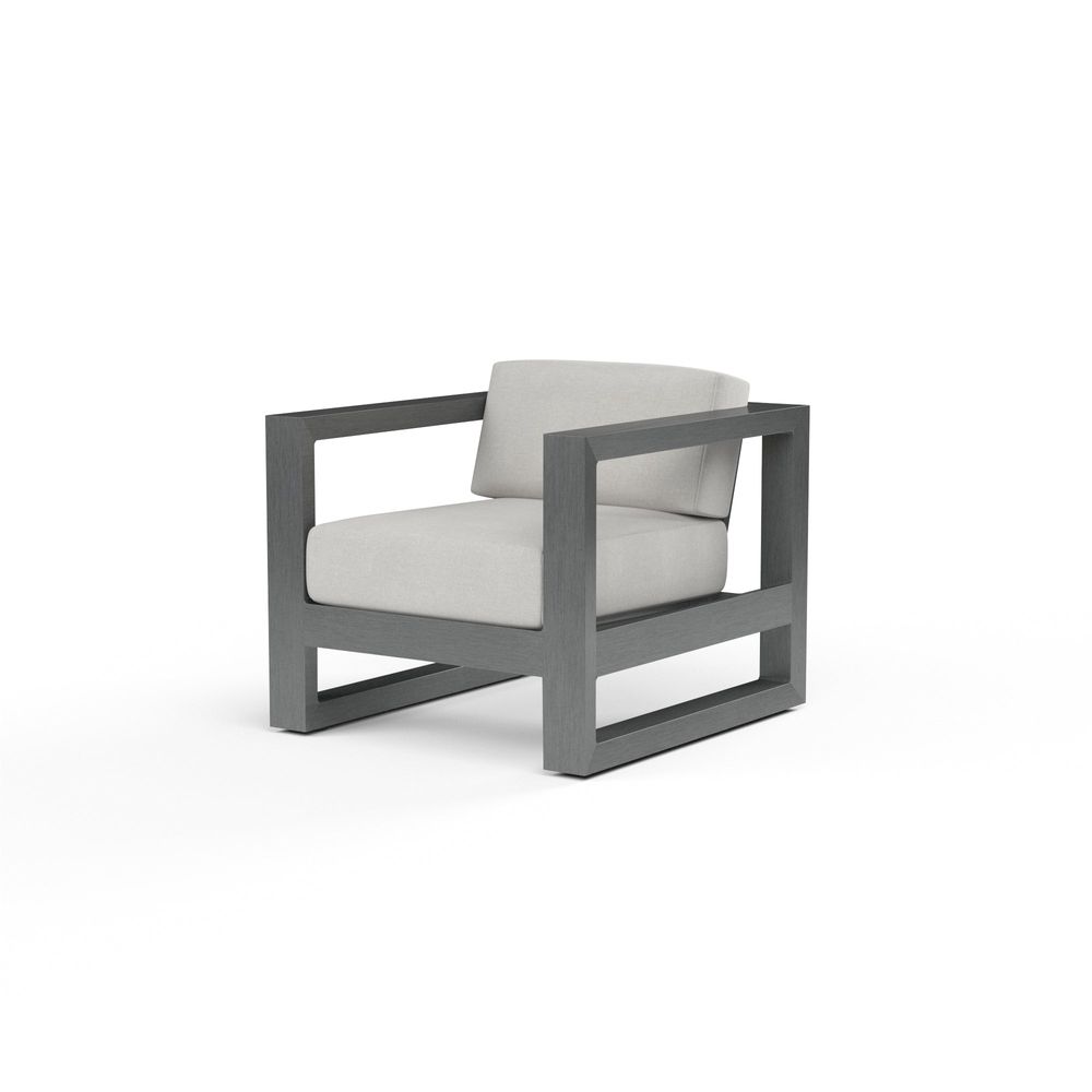 Outdoor Lounge Chairs Redondo Club Chair in Cast Silver, No Welt