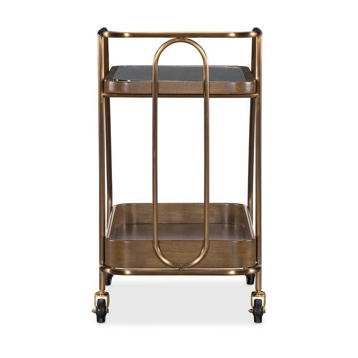 Commerce and Market Walnut Wine and Bar Cart - image 3