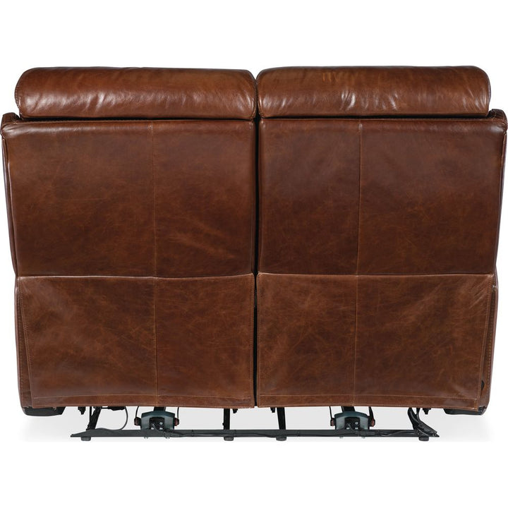 Harlan Zero Gravity Loveseat with Power Recline & Power Headrest - Brown