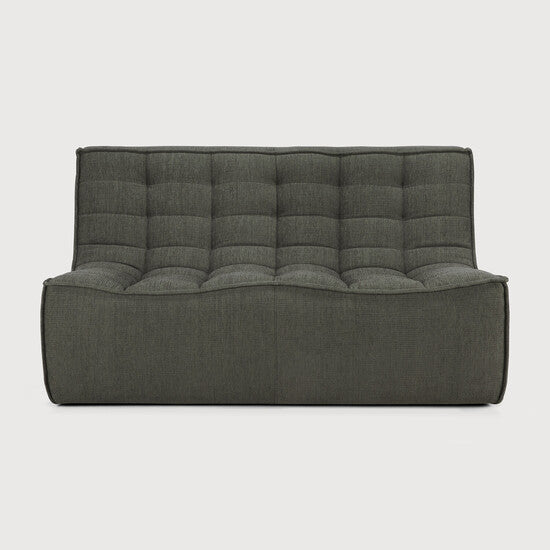 N701 Modular Sofa - Moss - upholstery with recycled cotton, 2 seater view