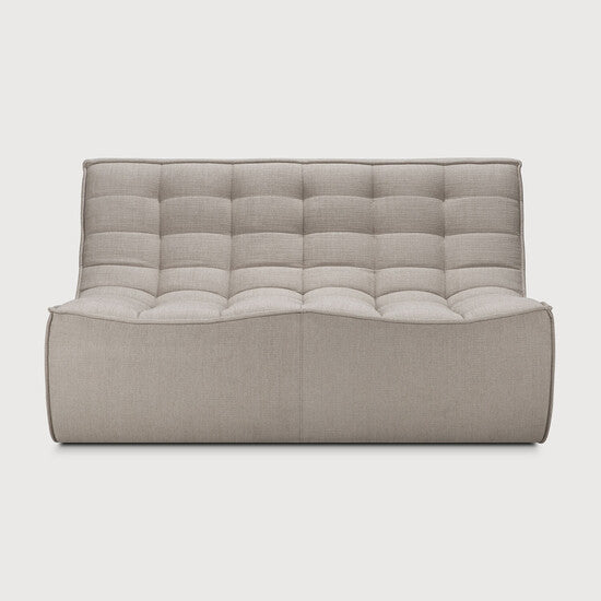 N701 Modular Sofa - Ecru - upholstery with recycled cotton, 2 seater view