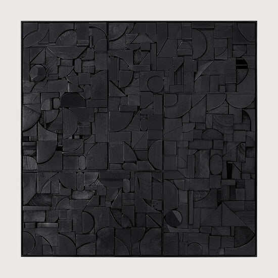 Bricks Wall Art - Black, 39.5 x 39.5 in view