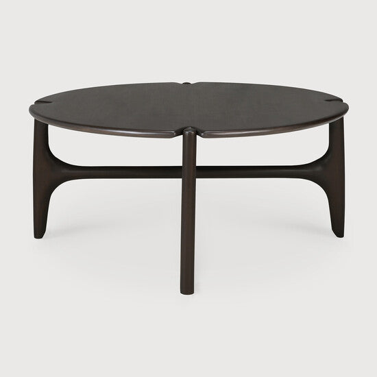 PI Coffee Table - 31.5 x 31.5 x 14 in, Mahogany dark brown view