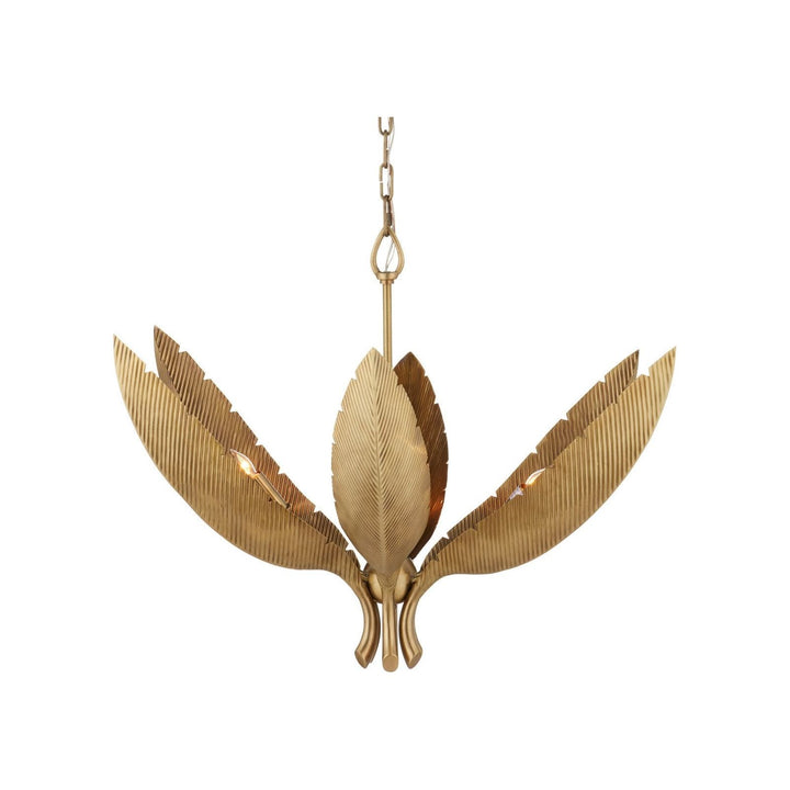 Bird of Paradise Brass Chandelier